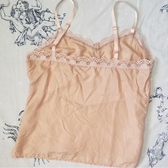 Peach Silk Cami/Tank Y2K Size 14 #0102 - Picture 2 of 7